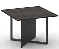 Стол переговорный на металлокаркасе, квадратный