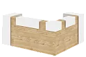 Ресепшен угловой г-образный с внешним углом 8
